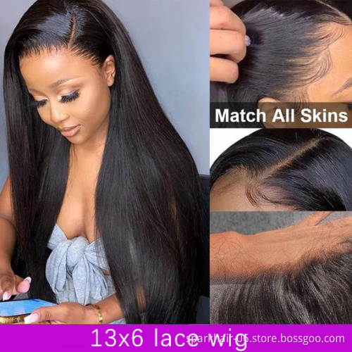 Wholesale Virgin Transparent Glueless Full Lace Wig,Hd Full Lace Human Hair Wig,Virgin Human Hair Lace Front Wig For Black Women